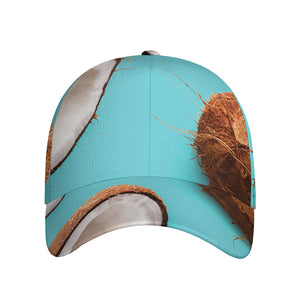 Blue Coconut Pattern Print Baseball Cap