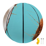 Blue Coconut Pattern Print Basketball