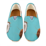 Blue Coconut Pattern Print Casual Shoes