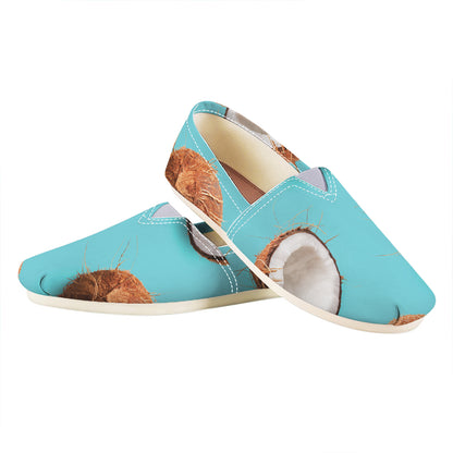 Blue Coconut Pattern Print Casual Shoes