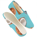 Blue Coconut Pattern Print Casual Shoes