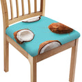 Blue Coconut Pattern Print Chair Cushion Cover