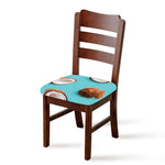 Blue Coconut Pattern Print Chair Cushion Cover