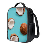 Blue Coconut Pattern Print Crossbody Lunch Bag