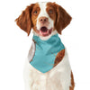 Blue Coconut Pattern Print Dog Bandana