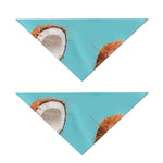 Blue Coconut Pattern Print Dog Bandana