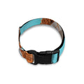 Blue Coconut Pattern Print Dog Collar