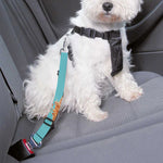 Blue Coconut Pattern Print Dog Seat Belt