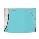 Blue Coconut Pattern Print Drum Lamp Shade