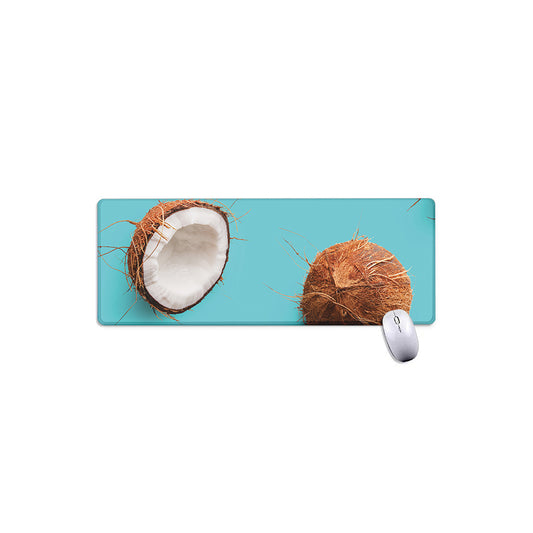 Blue Coconut Pattern Print Extended Mouse Pad