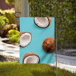Blue Coconut Pattern Print House Flag