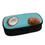 Blue Coconut Pattern Print Insulin Cooler Travel Case