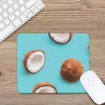 Blue Coconut Pattern Print Mouse Pad