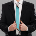 Blue Coconut Pattern Print Necktie