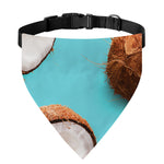 Blue Coconut Pattern Print Over The Collar Dog Bandana
