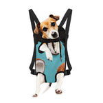 Blue Coconut Pattern Print Pet Carrier Backpack