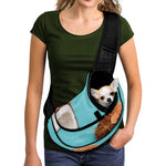 Blue Coconut Pattern Print Pet Sling Carrier