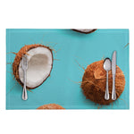 Blue Coconut Pattern Print Placemat
