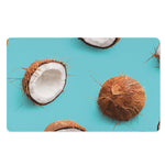 Blue Coconut Pattern Print Polyester Doormat