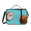 Blue Coconut Pattern Print Shoulder Strap Bible Bag