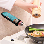 Blue Coconut Pattern Print Skillet Handle Cover