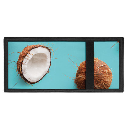 Blue Coconut Pattern Print Trifold Wallet