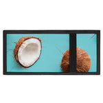 Blue Coconut Pattern Print Trifold Wallet