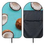 Blue Coconut Pattern Print Waterproof Car Seat Cover