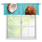 Blue Coconut Pattern Print Window Valance