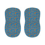 Blue Crispy Bacon Pattern Print Bar Stool Covers