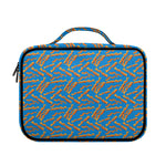 Blue Crispy Bacon Pattern Print Briefcase Bible Bag