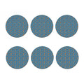 Blue Crispy Bacon Pattern Print Coaster Set