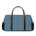 Blue Crispy Bacon Pattern Print Duffel Bag