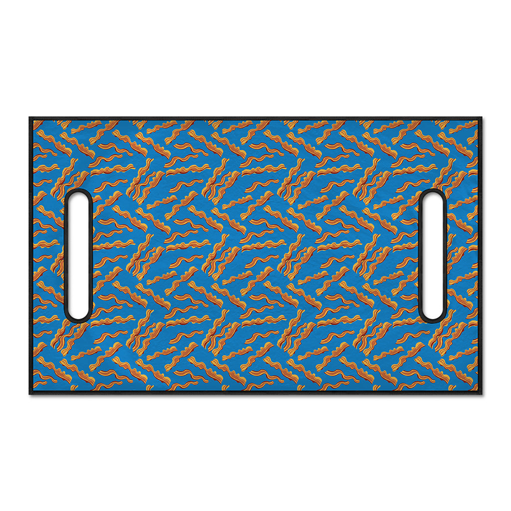 Blue Crispy Bacon Pattern Print Golf Cart Seat Cover