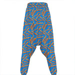 Blue Crispy Bacon Pattern Print Hammer Pants