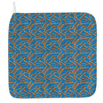 Blue Crispy Bacon Pattern Print Hand Towel