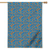 Blue Crispy Bacon Pattern Print House Flag