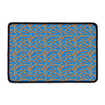 Blue Crispy Bacon Pattern Print Kitchen Mat