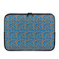 Blue Crispy Bacon Pattern Print Laptop Sleeve