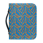 Blue Crispy Bacon Pattern Print Leather Bible Cover