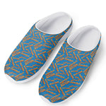 Blue Crispy Bacon Pattern Print Mesh Casual Shoes