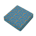 Blue Crispy Bacon Pattern Print Outdoor Seat Cushion Cover