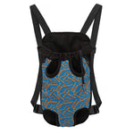 Blue Crispy Bacon Pattern Print Pet Carrier Backpack