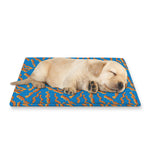 Blue Crispy Bacon Pattern Print Pet Cooling Mat Cover