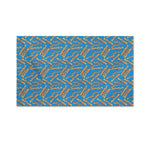 Blue Crispy Bacon Pattern Print Polyester Flag