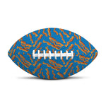 Blue Crispy Bacon Pattern Print Rugby Ball