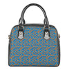 Blue Crispy Bacon Pattern Print Shoulder Handbag
