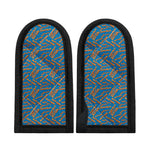 Blue Crispy Bacon Pattern Print Skillet Handle Cover