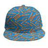 Blue Crispy Bacon Pattern Print Snapback Cap