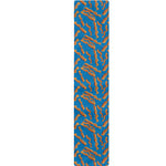 Blue Crispy Bacon Pattern Print Table Runner